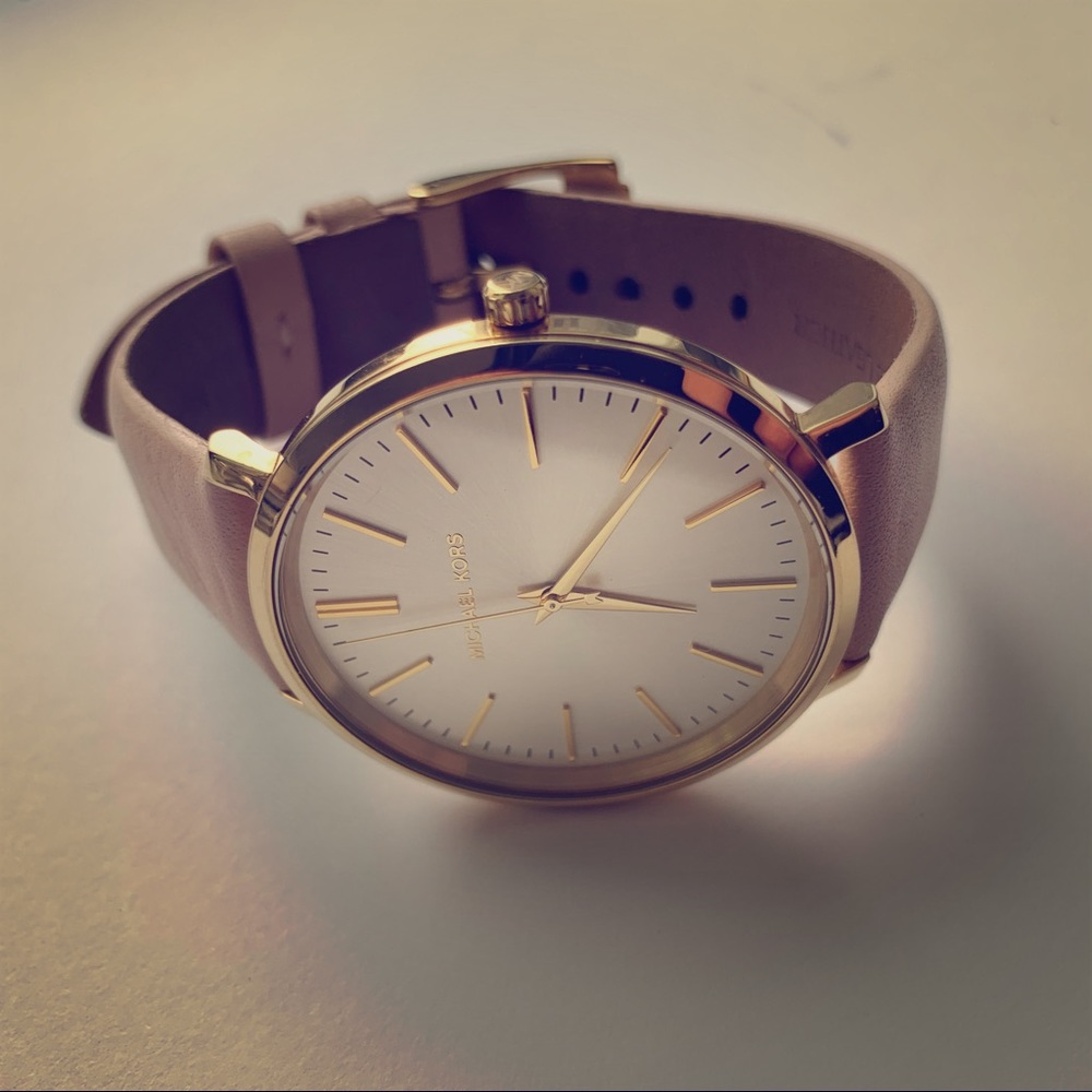 Michael Kors watch | pink leather | 39mm dial